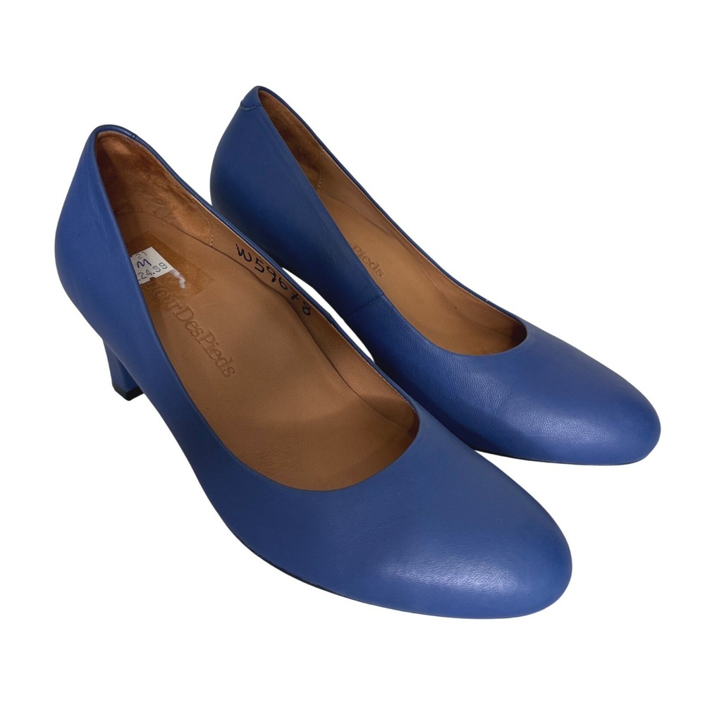 L'Amour Des Pieds Leather Heels Blue 6